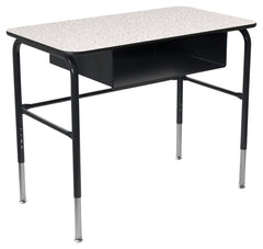 DESK - CLASSROOM SELECT - ROYAL SEATING 1600 OPEN FRONT DESK - 20 X 36 IN - HARD PLASTIC - SPECIFY TOP COLOR - NONE - METAL BOOKBOX