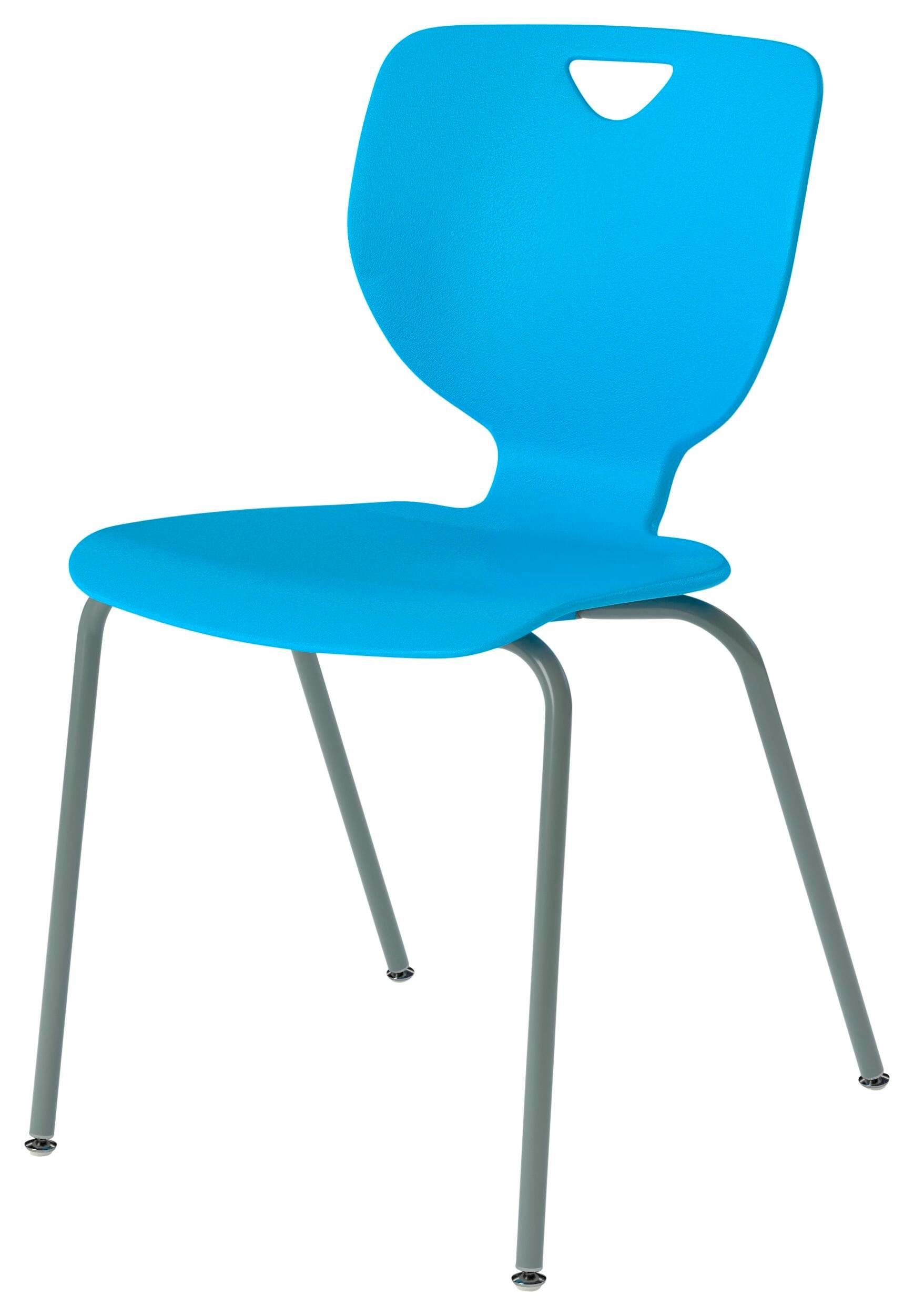 CHAIR - CLASSROOM SELECT - INSPO 4-LEG CHAIR - 14 IN - SPECIFY SEAT AND BACK COLOR - ROUND - SPECIFY FRAME COLOR - GLIDE - SPECIFY GLIDE TYPE - POWDERCOAT