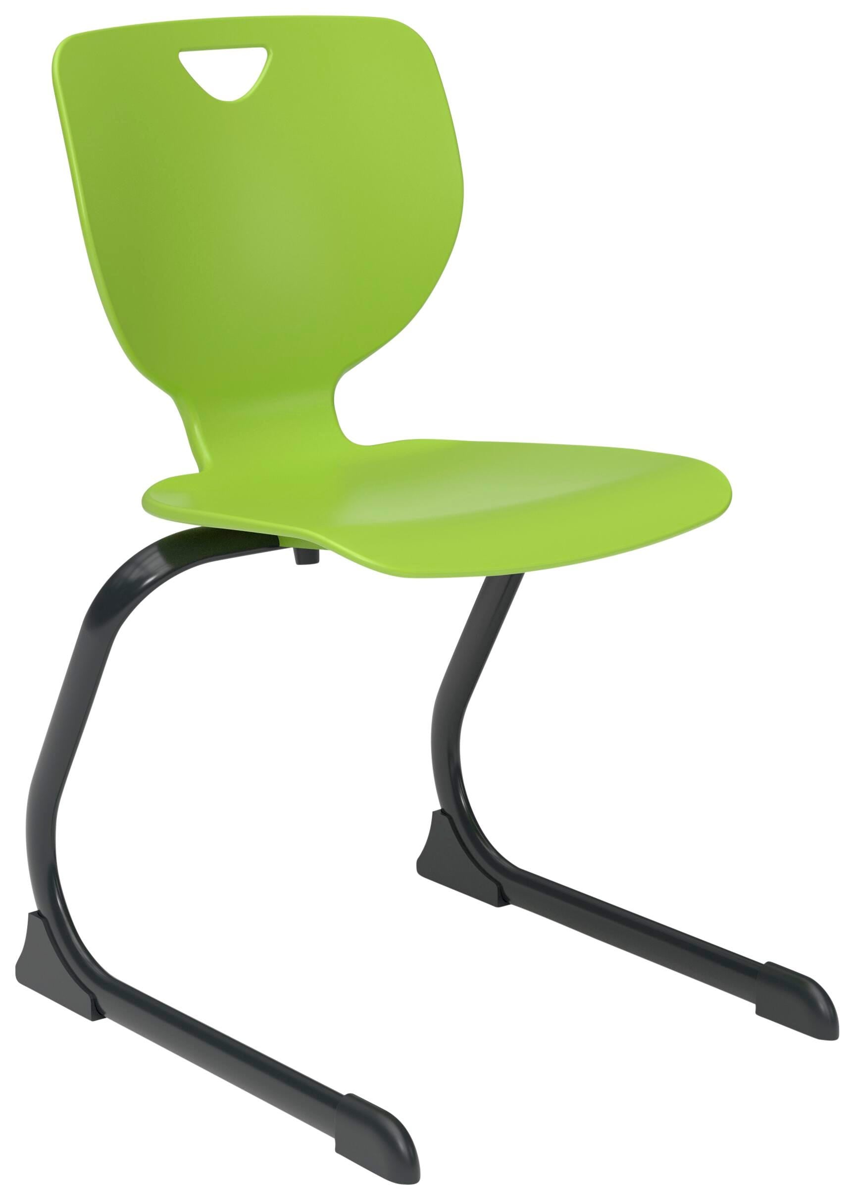 CHAIR - CLASSROOM SELECT - INSPO CANTILEVER CHAIR - 16 IN - SPECIFY SEAT AND BACK COLOR - ELLIPTICAL - SPECIFY FRAME COLOR - SPECIFY GLIDE/CASTER TYPE - POWDERCOAT
