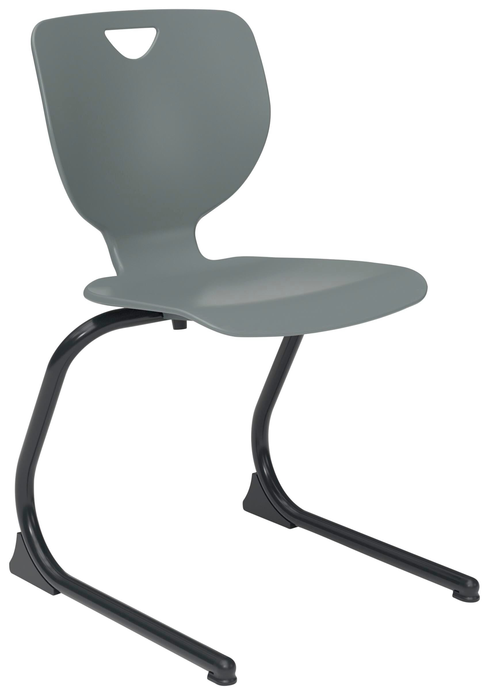 CHAIR - CLASSROOM SELECT - INSPO CANTILEVER CHAIR - 14 IN - SPECIFY SEAT AND BACK COLOR - ROUND - SPECIFY FRAME COLOR - SPECIFY GLIDE/CASTER TYPE - POWDERCOAT