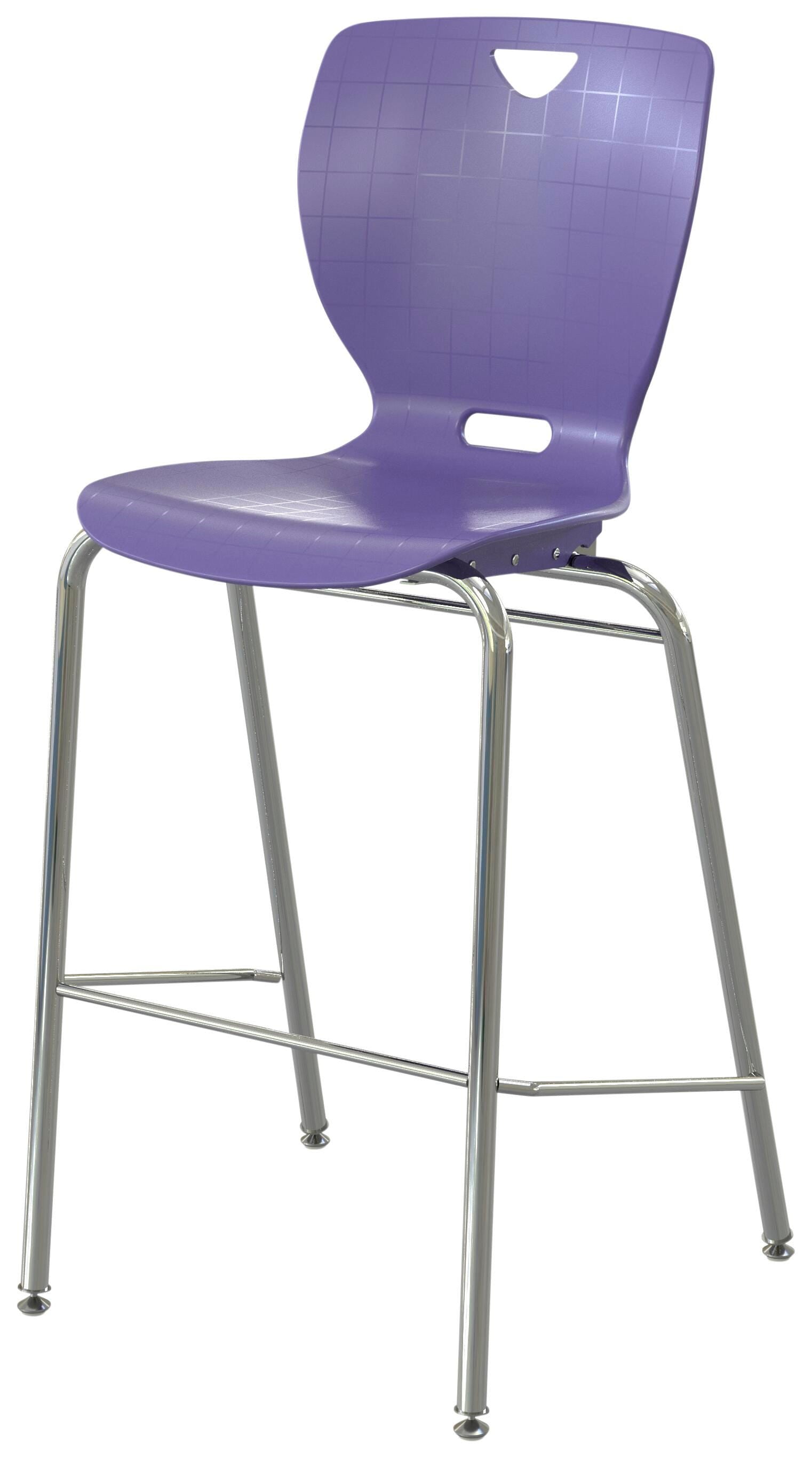 STOOL - CLASSROOM SELECT - NEOCLASS BISTRO STOOL - 30 IN - SPECIFY SEAT AND BACK COLOR - SPECIFY FRAME COLOR - CHROME