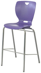 STOOL - CLASSROOM SELECT - NEOCLASS BISTRO STOOL - 24 IN A+ - SPECIFY SEAT AND BACK COLOR - SPECIFY FRAME COLOR - CHROME