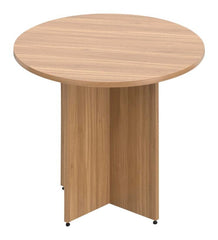 GLOBAL - OFFICES TO GO - ROUND CONFERENCE TABLE WITH CROSS BASE - 36 DIA X 29-1/2 H IN - SPECIFY COLOR
