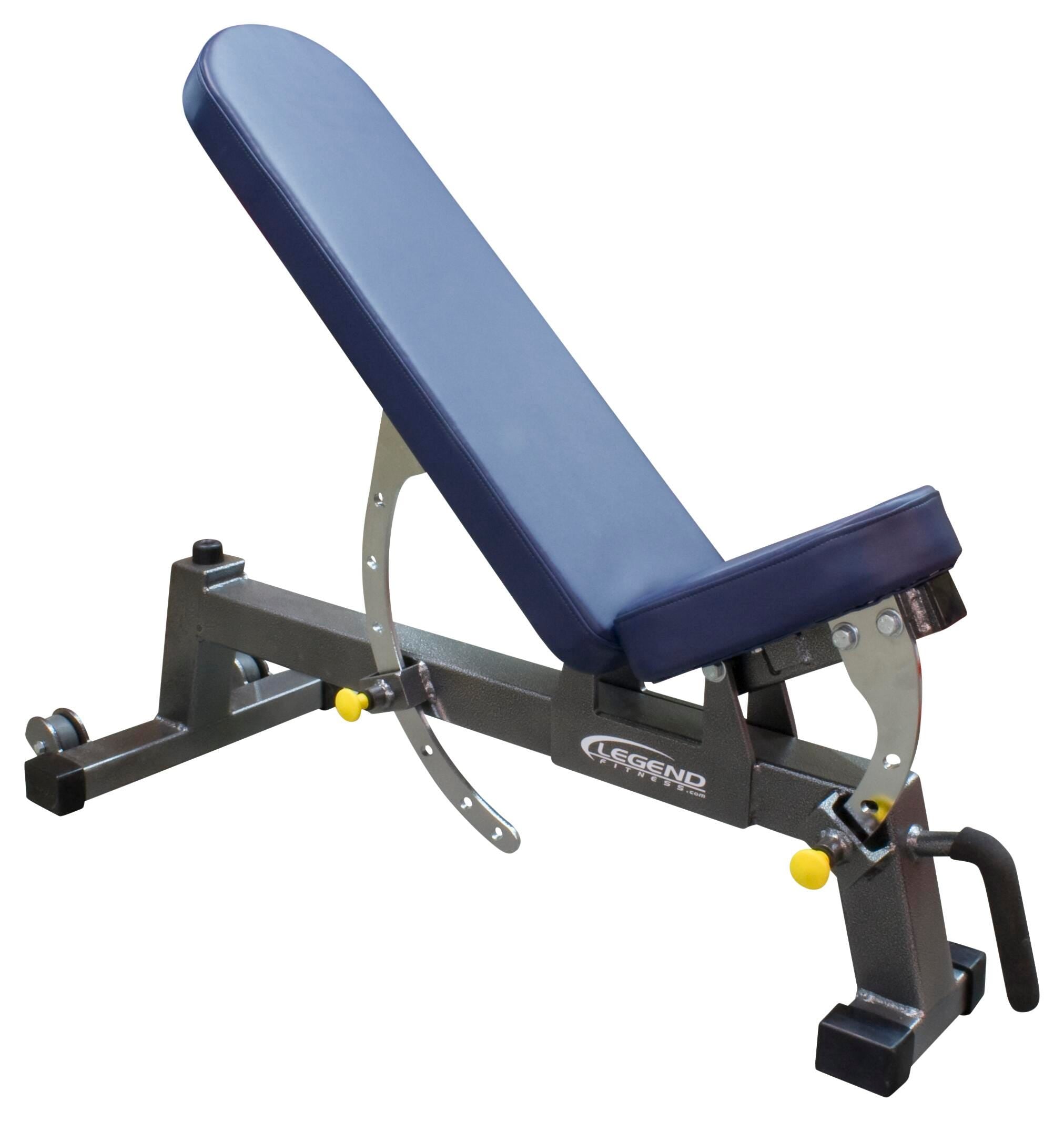 LEGEND FITNESS - THREE WAY UTILITY BENCH WITHOUT LOGO - 59 IN X 21 IN X 18 IN - SPECIFY FRAME COLOR - SPECIFY PAD COLOR