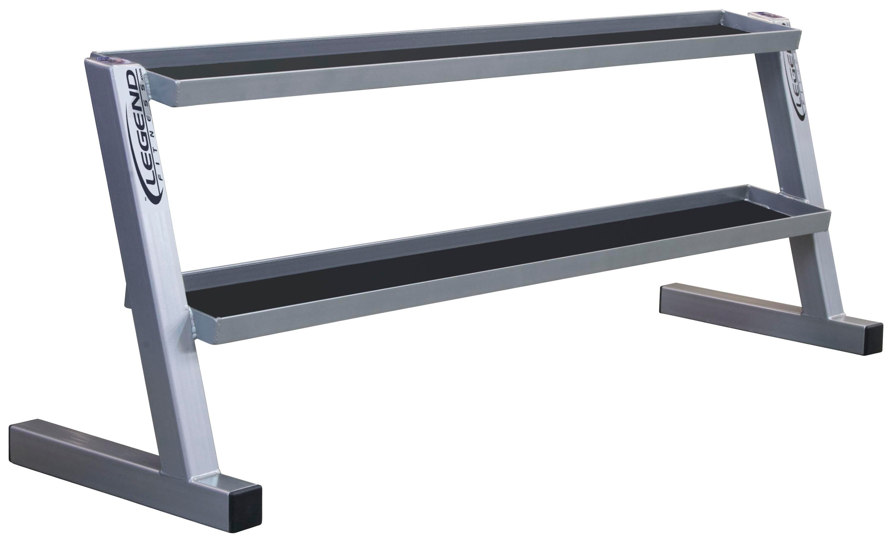 LEGEND FITNESS - TWO TIER KETTLEBELL LONG RACK - 86 IN X 24 IN X 33 IN - SPECIFY FRAME COLOR