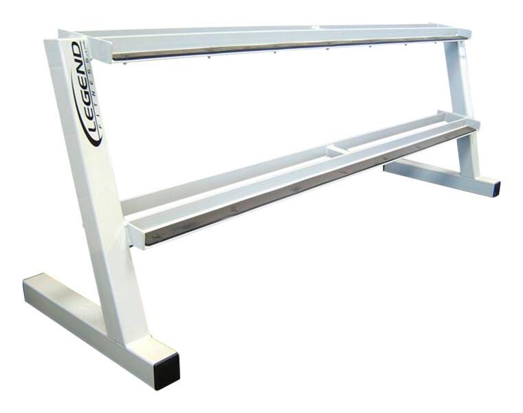 LEGEND FITNESS - TWO TIER HEX HEAD DUMBBELL LONG RACK - 86 IN X 24 IN X 32 IN - SPECIFY FRAME COLOR
