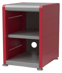 CLASSROOM SELECT - GEODE SERIES STORAGE CABINET - SHORT - SINGLE WIDE - ONE SHELF - OPEN - SPECIFY SIDE PANEL COLOR - STANDARD - GLIDE