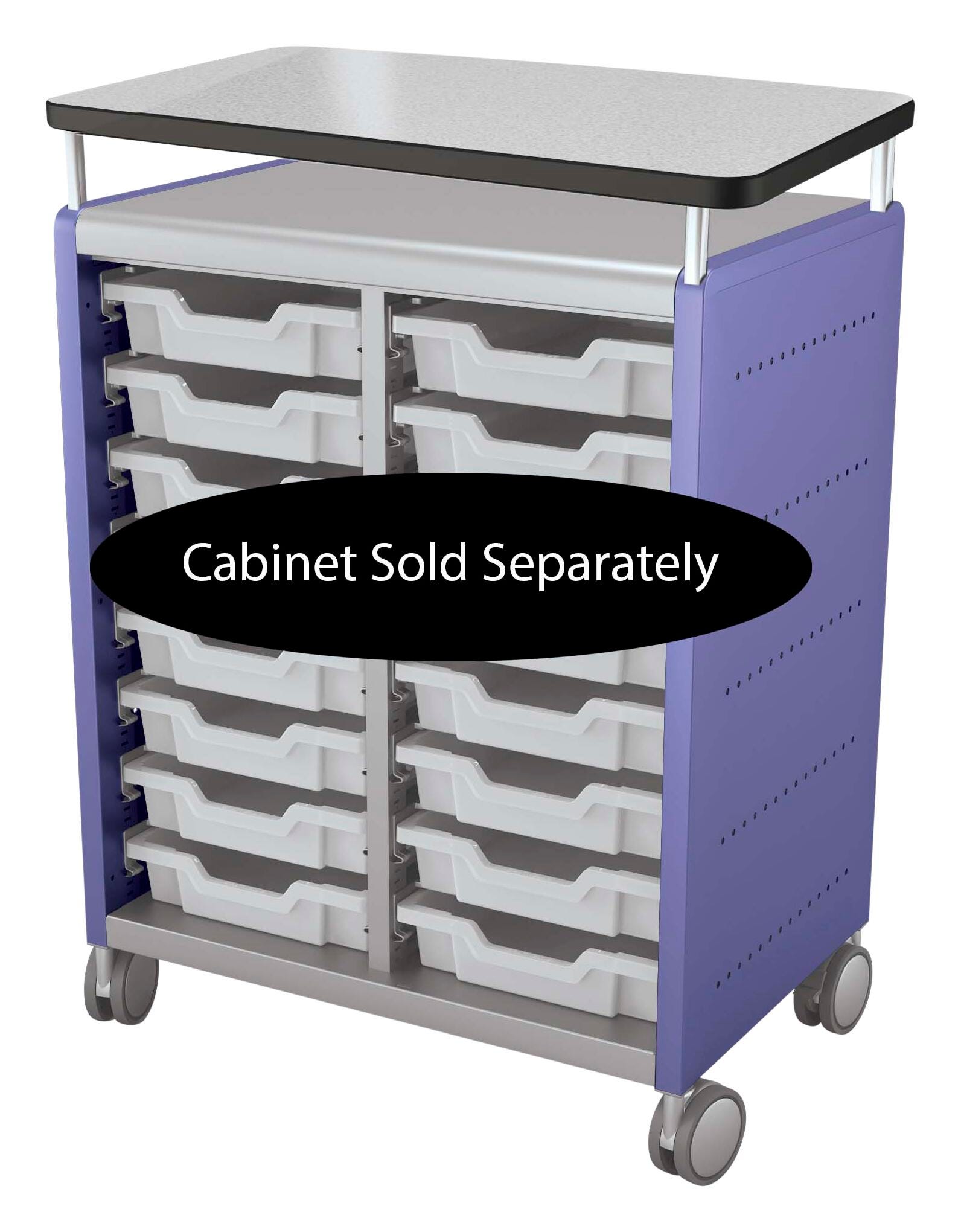 CLASSROOM SELECT - GEODE SERIES - RISER - DOUBLE WIDE - SPECIFY EDGE COLOR - SPECIFY TOP COLOR