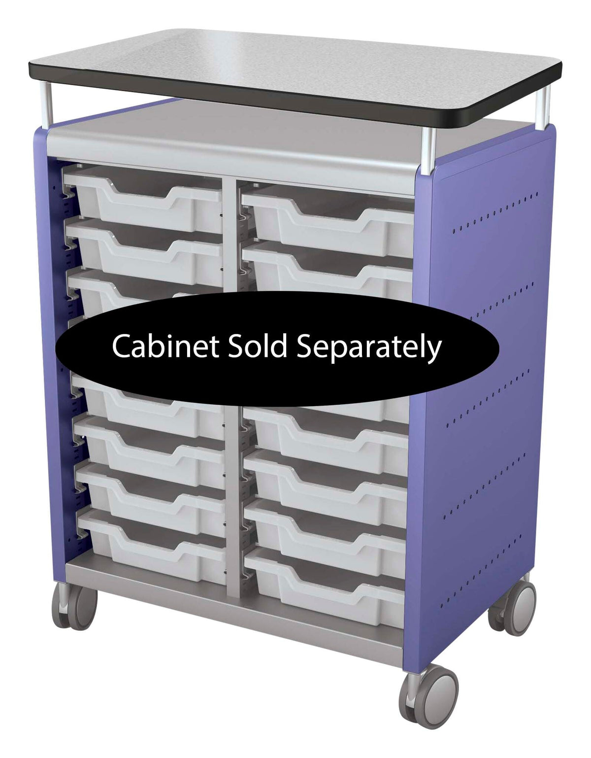 CLASSROOM SELECT - GEODE SERIES - RISER - DOUBLE WIDE - SPECIFY EDGE COLOR - SPECIFY TOP COLOR