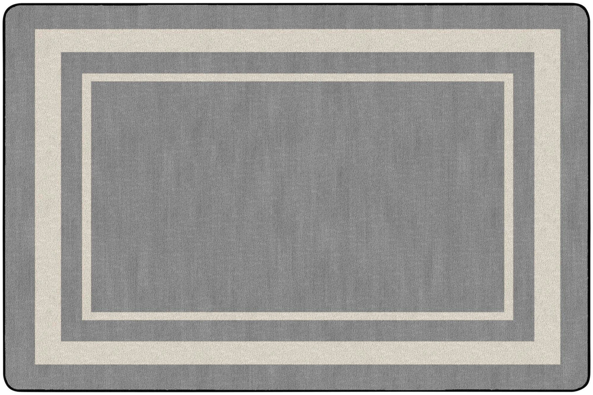 CHILDCRAFT - CARPETS - SIMPLE BORDER - RECTANGLE - 6 FT X 9 FT - SPECIFY COLOR