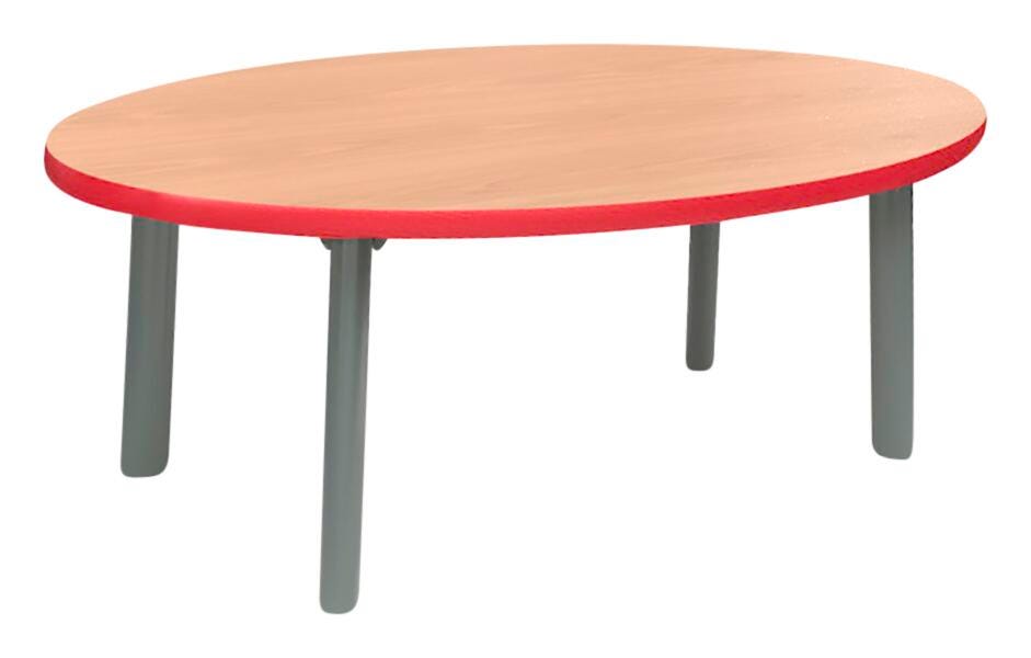 CLASSROOM SELECT - COFFEE TABLE - OVAL TOP - 36 W X 18 D X 16 H IN - SPECIFY EDGE COLOR - LAMINATE - SPECIFY TOP COLOR