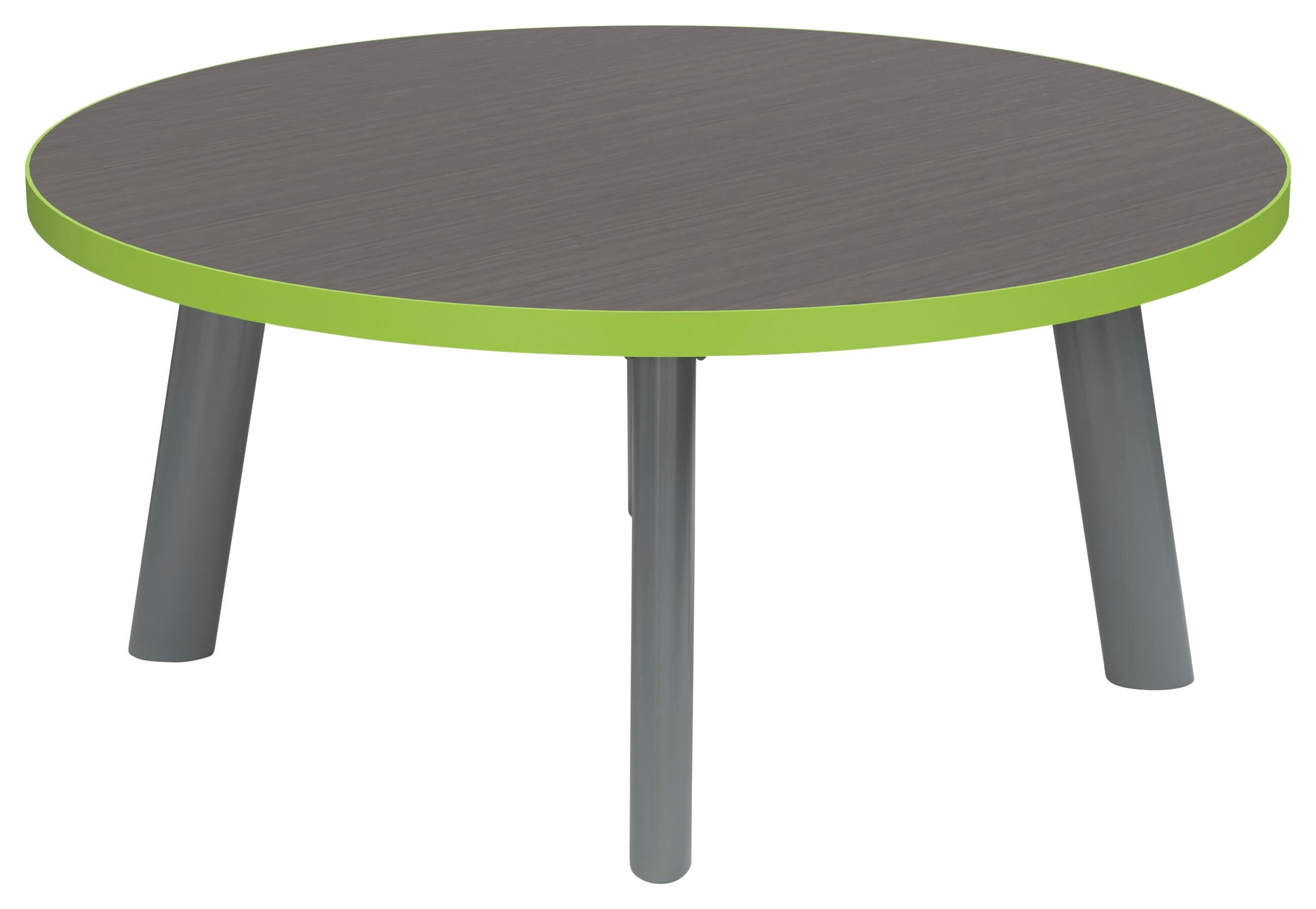 CLASSROOM SELECT - COFFEE TABLE - ROUND TOP - 48 W X 48 D X 16 H IN - SPECIFY EDGE COLOR - LAMINATE - SPECIFY TOP COLOR