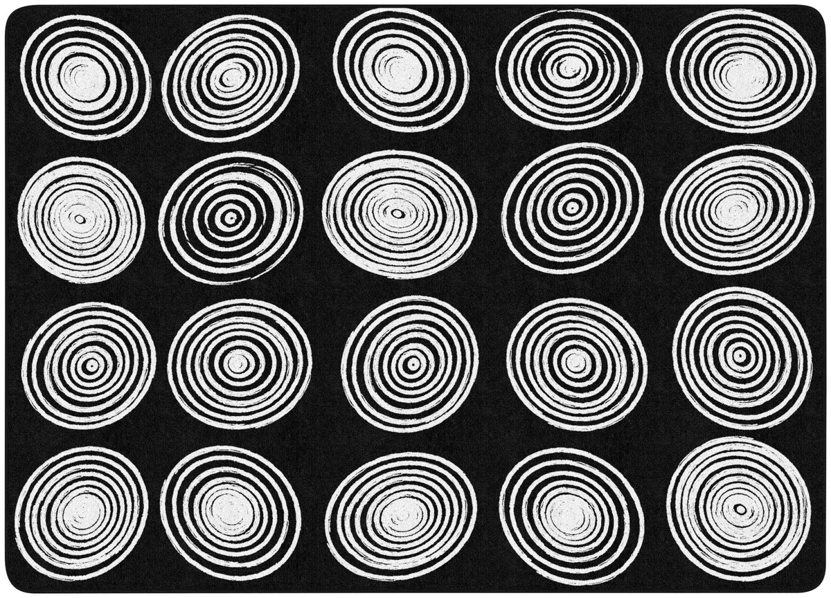 FLAGSHIP CARPETS - CIRCLES - RECTANGLE - 6 FT X 8 FT 4 IN - SPECIFY NUMBER OF SEATS - SPECIFY COLOR