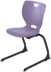 CHAIR - CLASSROOM SELECT - NEOCLASS CANTILEVER CHAIR - 12 IN - SPECIFY SEAT AND BACK COLOR - ROUND - SPECIFY FRAME COLOR - SPECIFY GLIDE/CASTER TYPE - POWDERCOAT