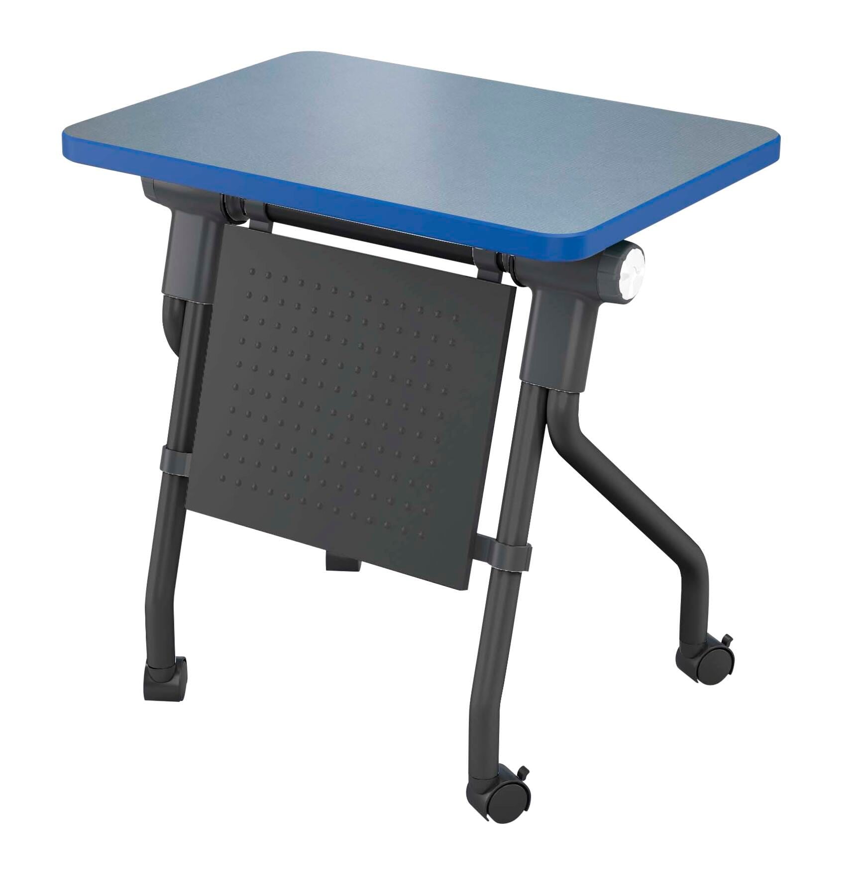 DESK - CLASSROOM SELECT - TILT-N-NEST EZ-TWIST FOLDABLE DESK - 28 W X 20 D - LAMINATE - SPECIFY TOP COLOR - T-MOLD - SPECIFY EDGE COLOR