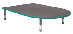 TABLE - CLASSROOM SELECT - MEDIA ACTIVITY TABLE - 72 X 48 - SPECIFY PRODUCT HEIGHT - LAMINATE - T-MOLD - SPECIFY TOP COLOR - SPECIFY EDGE COLOR - SPECIFY LEG COLOR - APOLLO