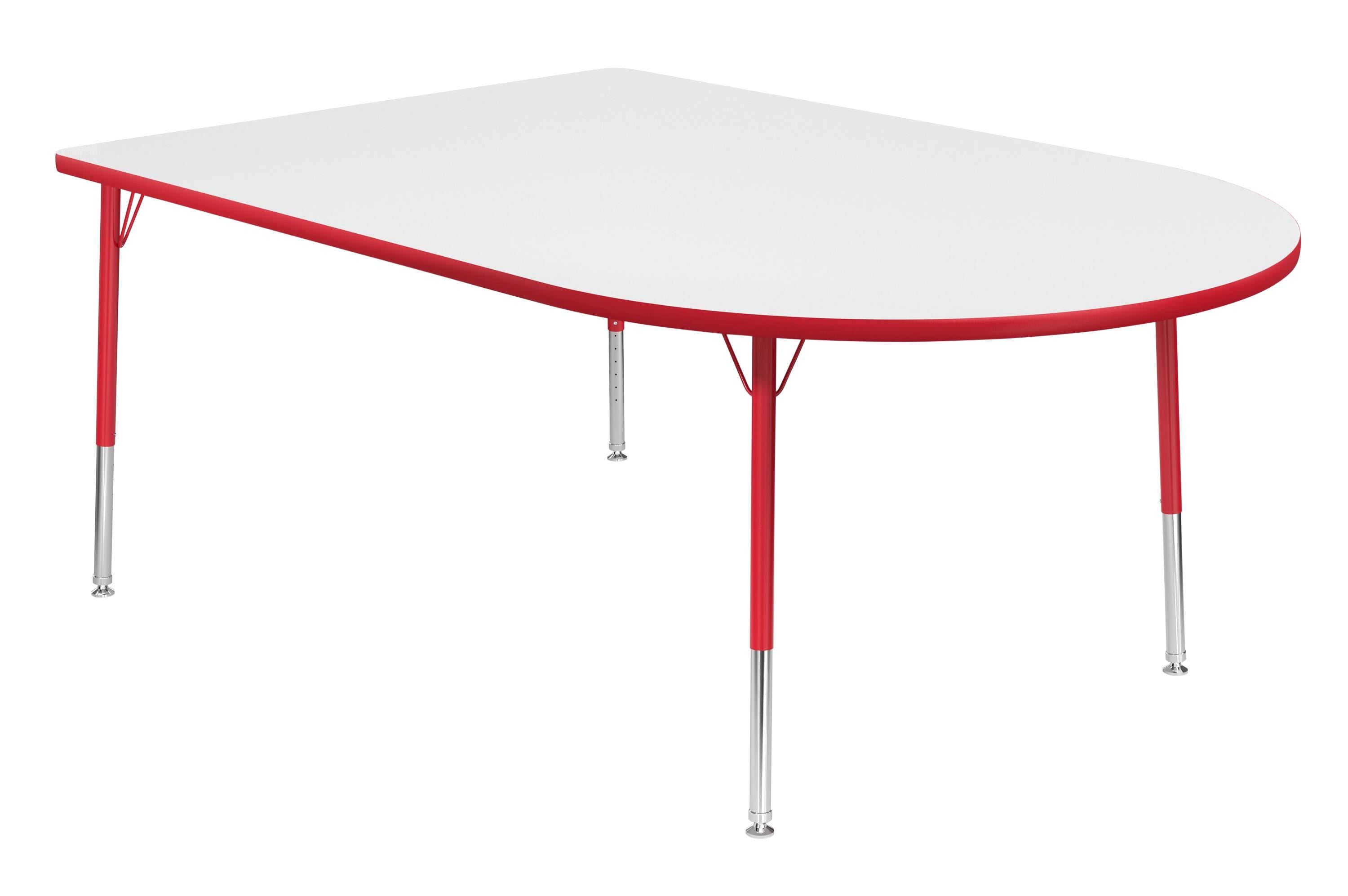 TABLE - CLASSROOM SELECT - MEDIA ACTIVITY TABLE - 72 X 48 - SPECIFY PRODUCT HEIGHT - MARKERBOARD - T-MOLD - SPECIFY TOP COLOR - SPECIFY EDGE COLOR - SPECIFY LEG COLOR - STANDARD