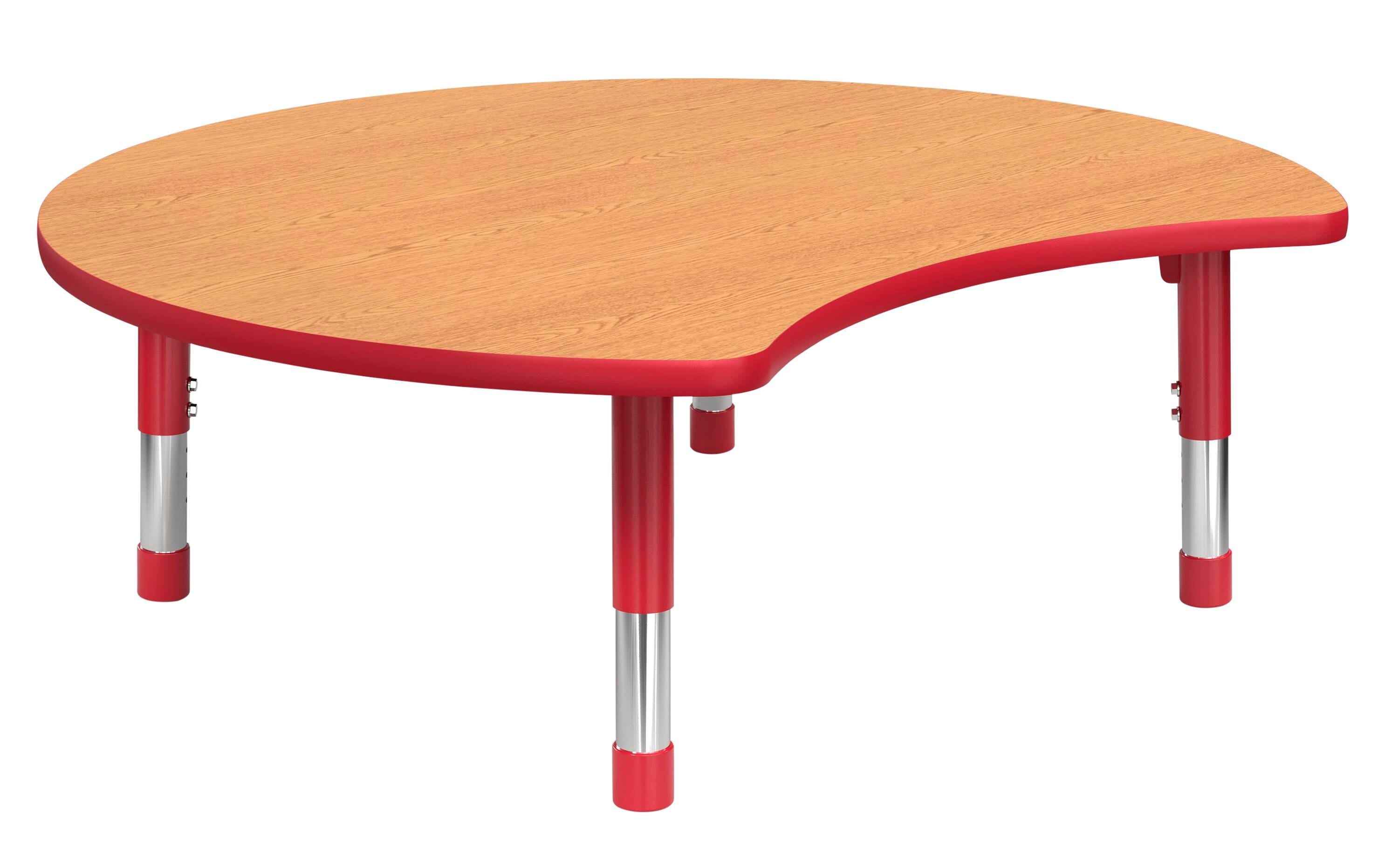 TABLE - CLASSROOM SELECT - ZOOM ACTIVITY TABLE - 48 X 42 - SPECIFY PRODUCT HEIGHT - LAMINATE - T-MOLD - SPECIFY TOP COLOR - SPECIFY EDGE COLOR - SPECIFY LEG COLOR - APOLLO