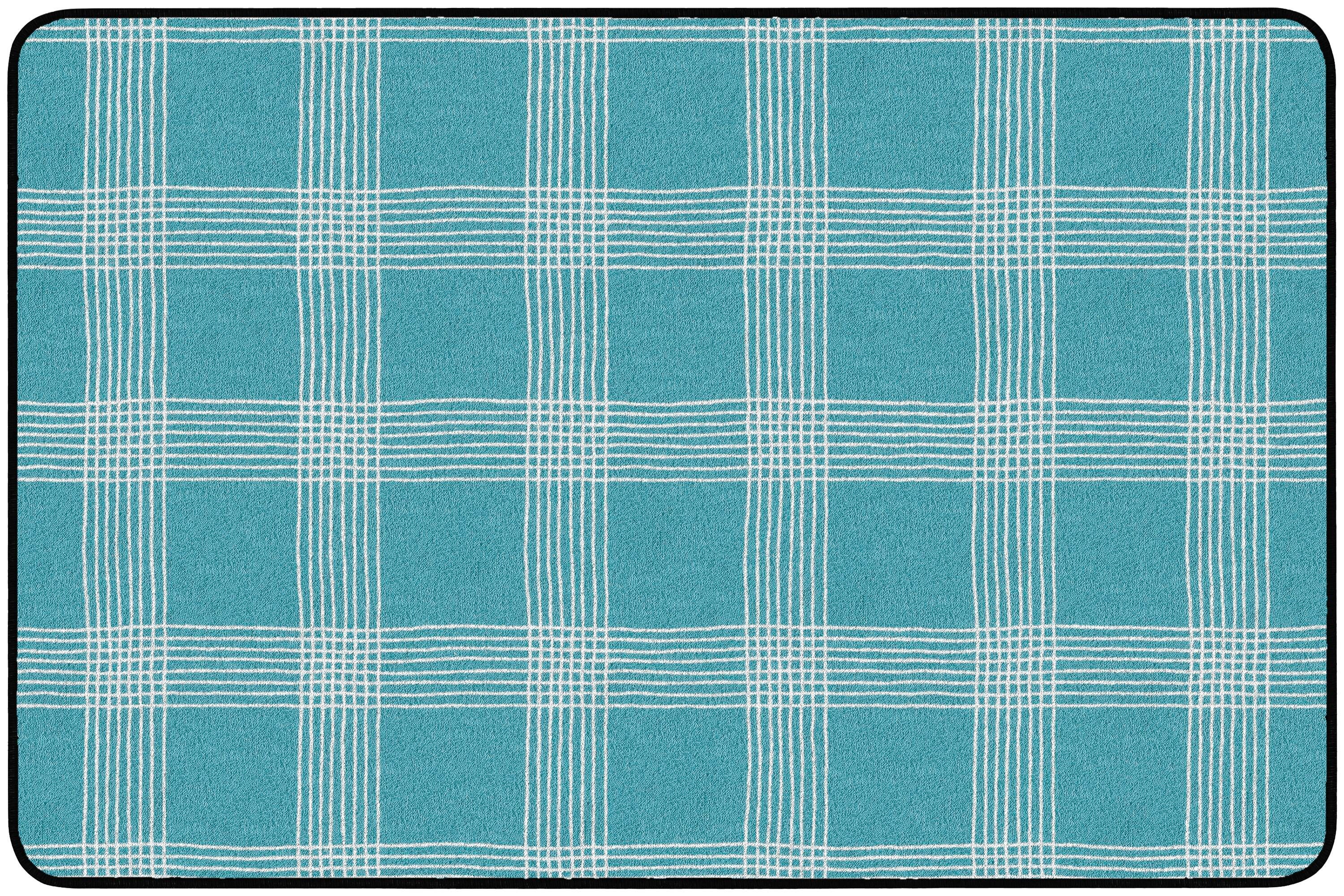 CHILDCRAFT - CARPETS - PEACEFUL PLAID - RECTANGLE - 4 FT X 6 FT - SPECIFY COLOR