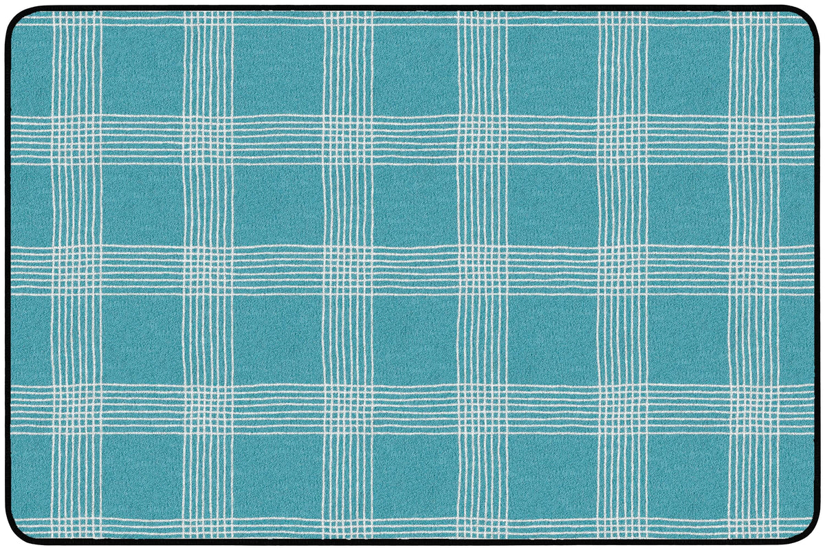 CHILDCRAFT - CARPETS - PEACEFUL PLAID - RECTANGLE - 4 FT X 6 FT - SPECIFY COLOR