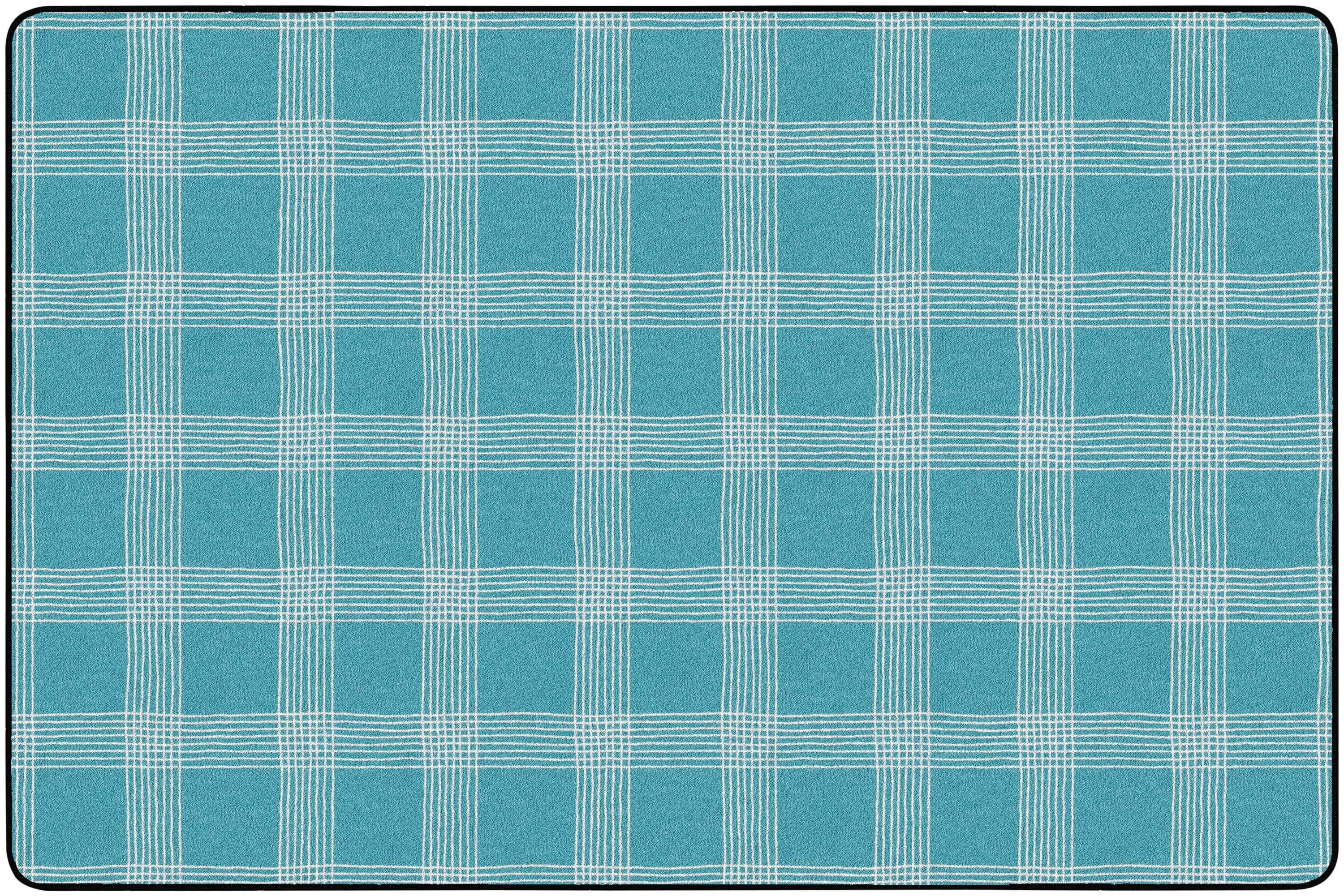 CHILDCRAFT - CARPETS - PEACEFUL PLAID - RECTANGLE - 6 FT X 9 FT - SPECIFY COLOR