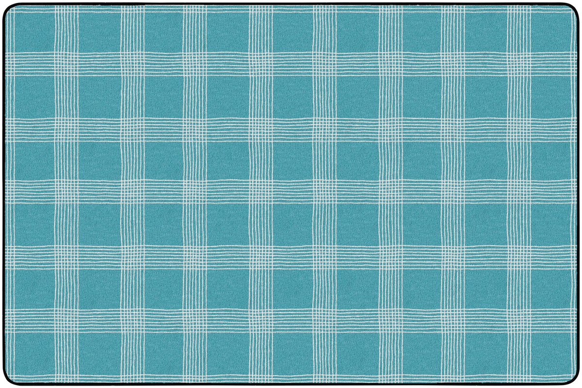 CHILDCRAFT - CARPETS - PEACEFUL PLAID - RECTANGLE - 6 FT X 9 FT - SPECIFY COLOR