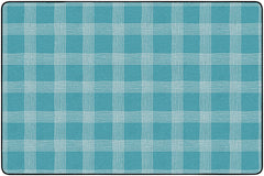 CHILDCRAFT - CARPETS - PEACEFUL PLAID - RECTANGLE - 6 FT X 9 FT - SPECIFY COLOR