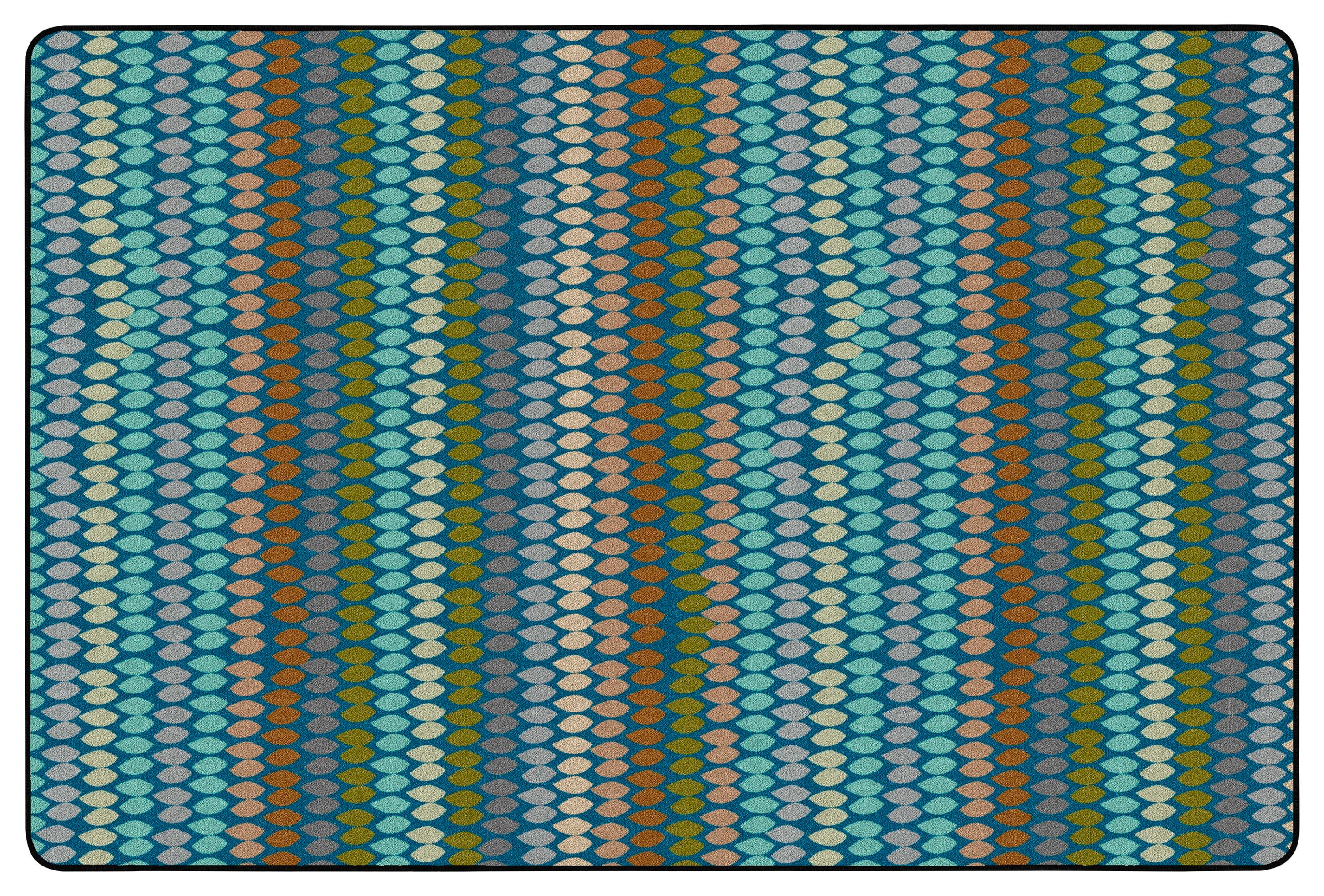 CHILDCRAFT - CARPETS - COBBLESTONE STRIPE - RECTANGLE - 6 FT X 9 FT - SPECIFY COLOR