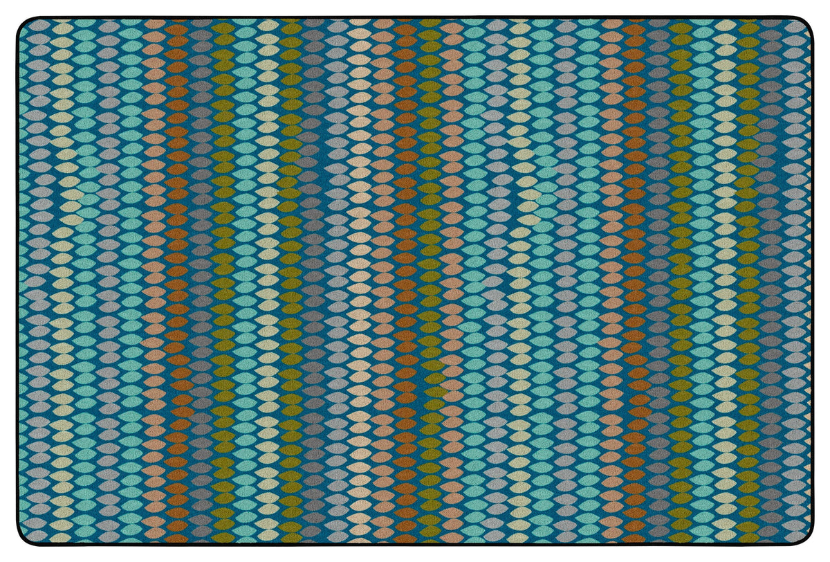 CHILDCRAFT - CARPETS - COBBLESTONE STRIPE - RECTANGLE - 6 FT X 9 FT - SPECIFY COLOR