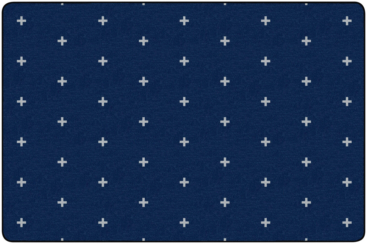 CHILDCRAFT - CARPETS - POSITIVE SIGNS - RECTANGLE - 6 FT X 9 FT - SPECIFY COLOR