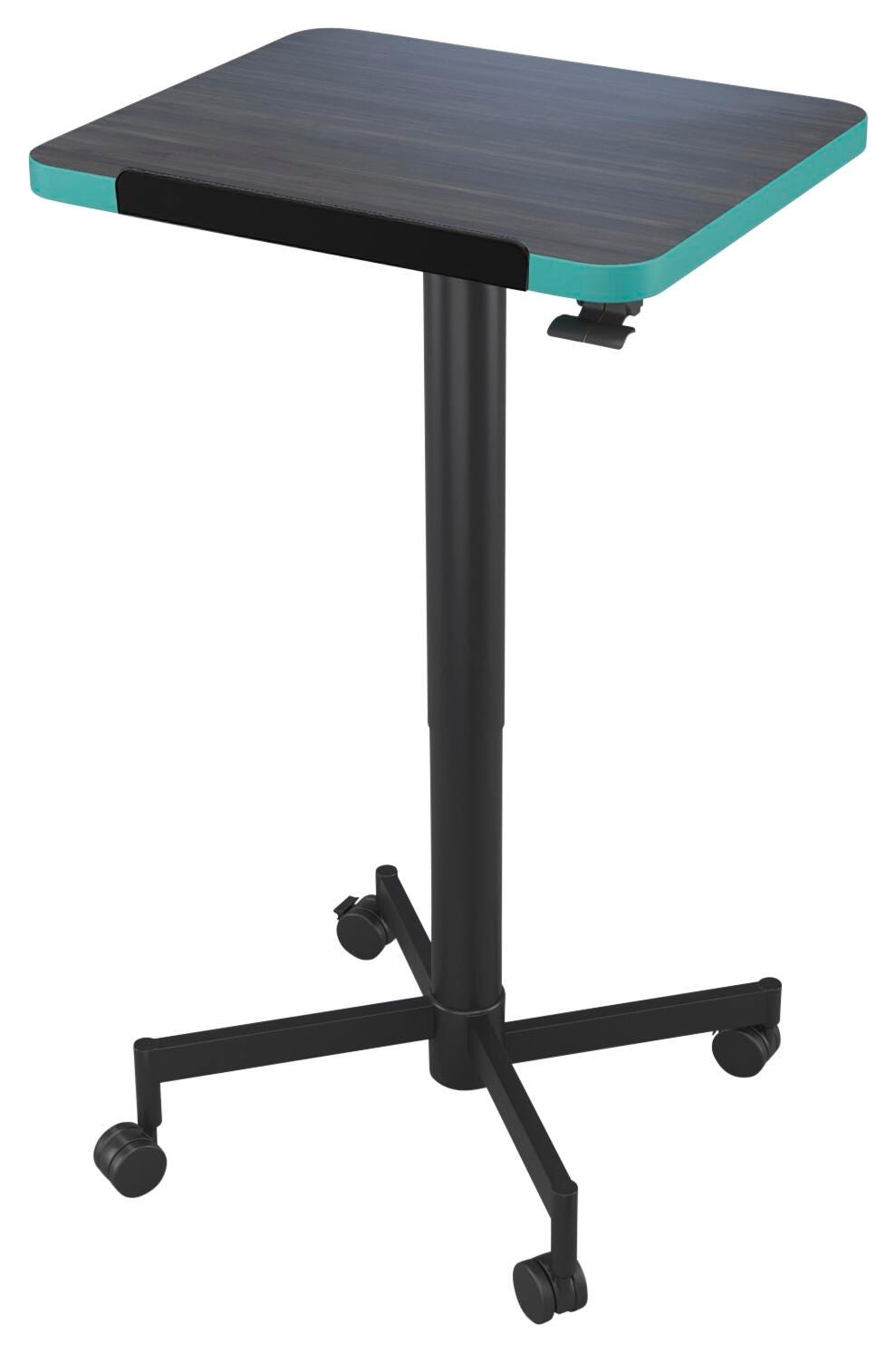 LECTERN - CLASSROOM SELECT - TILT-N-NEST - 20W X 24D X 29-44-1/2H - BLACK FRAME - ADJUSTABLE HEIGHT FRAME - PENCIL EDGE - SPECIFY TOP COLOR - SPECIFY EDGE COLOR - T-MOLD - LAMINATE
