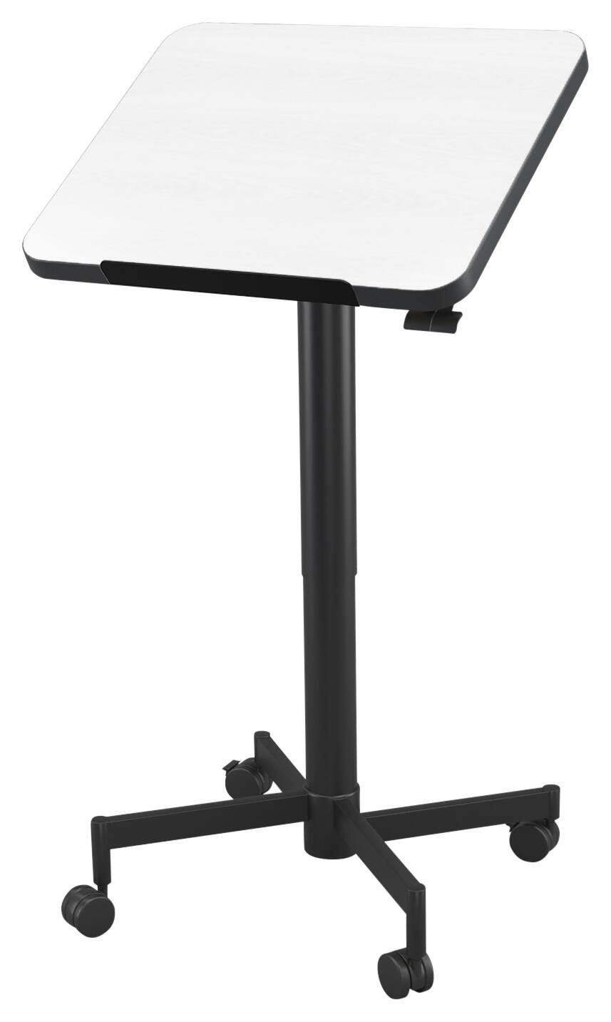 LECTERN - CLASSROOM SELECT - TILT-N-NEST - 20W X 24D X 29-44-1/2H - BLACK FRAME - ADJUSTABLE HEIGHT FRAME - PENCIL EDGE - SPECIFY TOP COLOR - SPECIFY EDGE COLOR - LOCKEDGE - MARKERBOARD