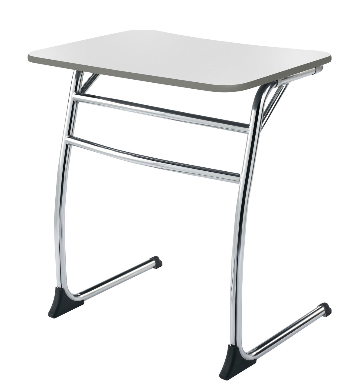 DESK - CLASSROOM SELECT - CONTEMPORARY CANTILEVER - 26 W X 20 D - MARKERBOARD - SPECIFY TOP COLOR - PAINTED - SPECIFY EDGE COLOR - CHROME