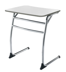 DESK - CLASSROOM SELECT - CONTEMPORARY CANTILEVER - 26 W X 20 D - MARKERBOARD - SPECIFY TOP COLOR - PAINTED - SPECIFY EDGE COLOR - CHROME
