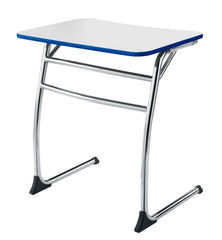 DESK - CLASSROOM SELECT - CONTEMPORARY CANTILEVER - 26 W X 20 D - MARKERBOARD - SPECIFY TOP COLOR - LOCKEDGE - SPECIFY EDGE COLOR - CHROME