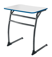 DESK - CLASSROOM SELECT - CONTEMPORARY CANTILEVER - 26 W X 20 D - MARKERBOARD - SPECIFY TOP COLOR - T-MOLD - SPECIFY EDGE COLOR - POWDERCOAT - SPECIFY FRAME COLOR