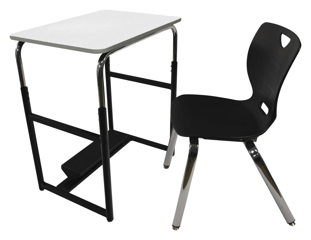 DESK - CLASSROOM SELECT - ROYAL SEATING 1600 SWITCH SIT OR STAND DESK - 26 W X 20 D - MARKERBOARD - LOCKEDGE - SPECIFY TOP COLOR - SPECIFY EDGE COLOR - NO