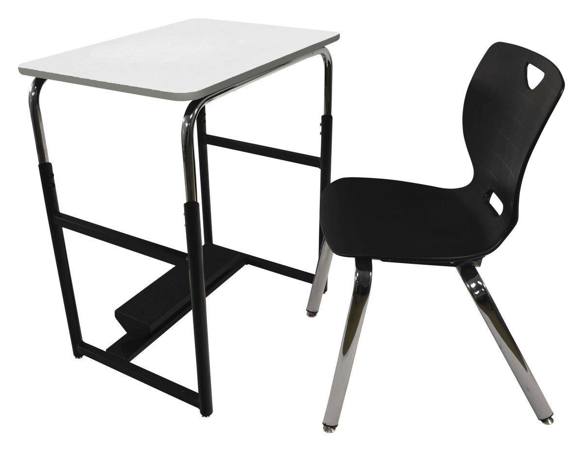 DESK - CLASSROOM SELECT - ROYAL SEATING 1600 SWITCH SIT OR STAND DESK - 26 W X 20 D - MARKERBOARD - PAINTED - SPECIFY TOP COLOR - SPECIFY EDGE COLOR - NO