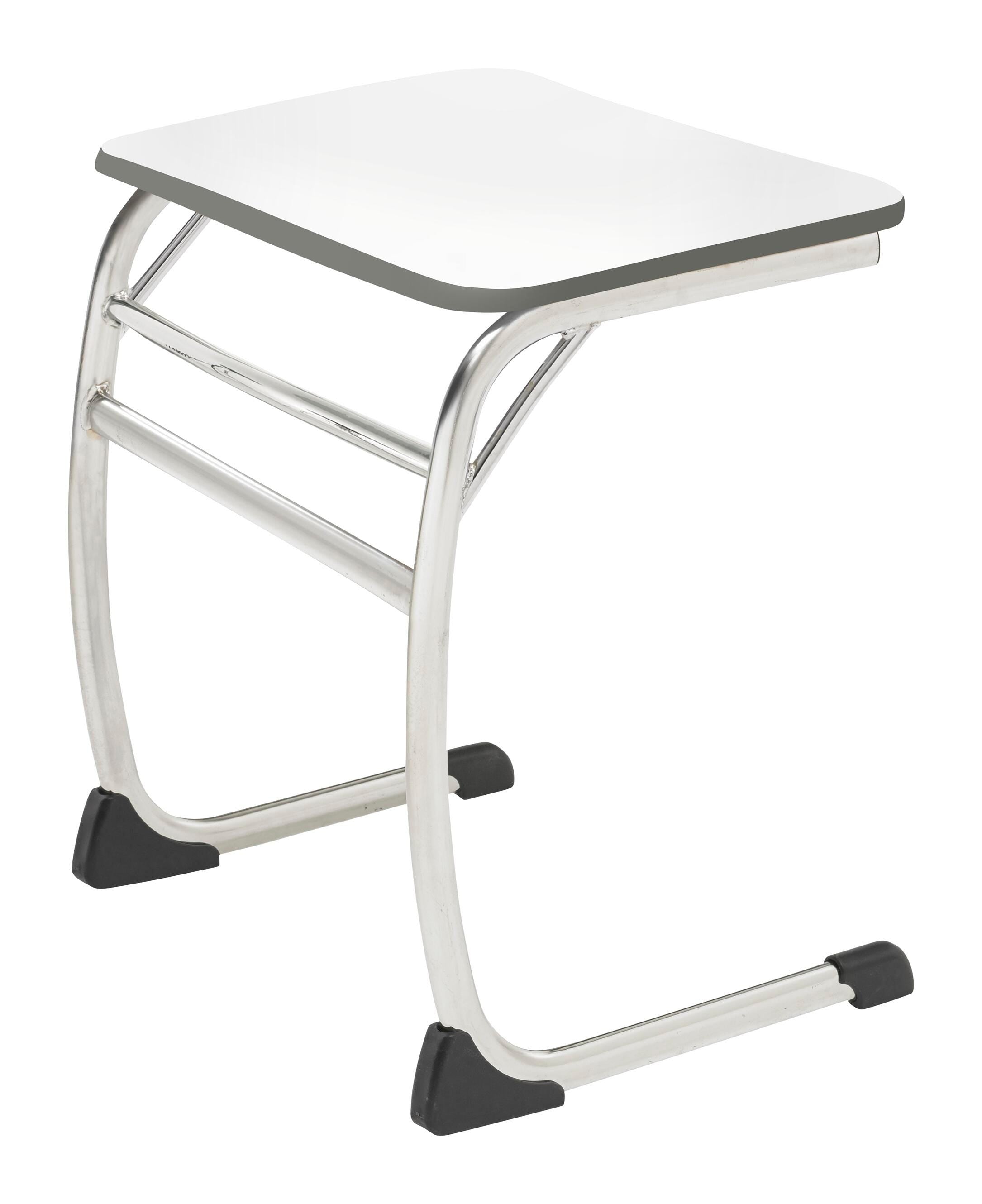DESK - CLASSROOM SELECT - NEOCLASS ELLIPTICAL CANTILEVER - 26 W X 20 D - MARKERBOARD - SPECIFY TOP COLOR - PAINTED - SPECIFY EDGE COLOR - CHROME