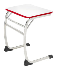 DESK - CLASSROOM SELECT - NEOCLASS ELLIPTICAL CANTILEVER - 26 W X 20 D - MARKERBOARD - SPECIFY TOP COLOR - T-MOLD - SPECIFY EDGE COLOR - CHROME
