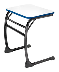 DESK - CLASSROOM SELECT - NEOCLASS ELLIPTICAL CANTILEVER - 26 W X 20 D - MARKERBOARD - SPECIFY TOP COLOR - T-MOLD - SPECIFY EDGE COLOR - POWDERCOAT - SPECIFY FRAME COLOR