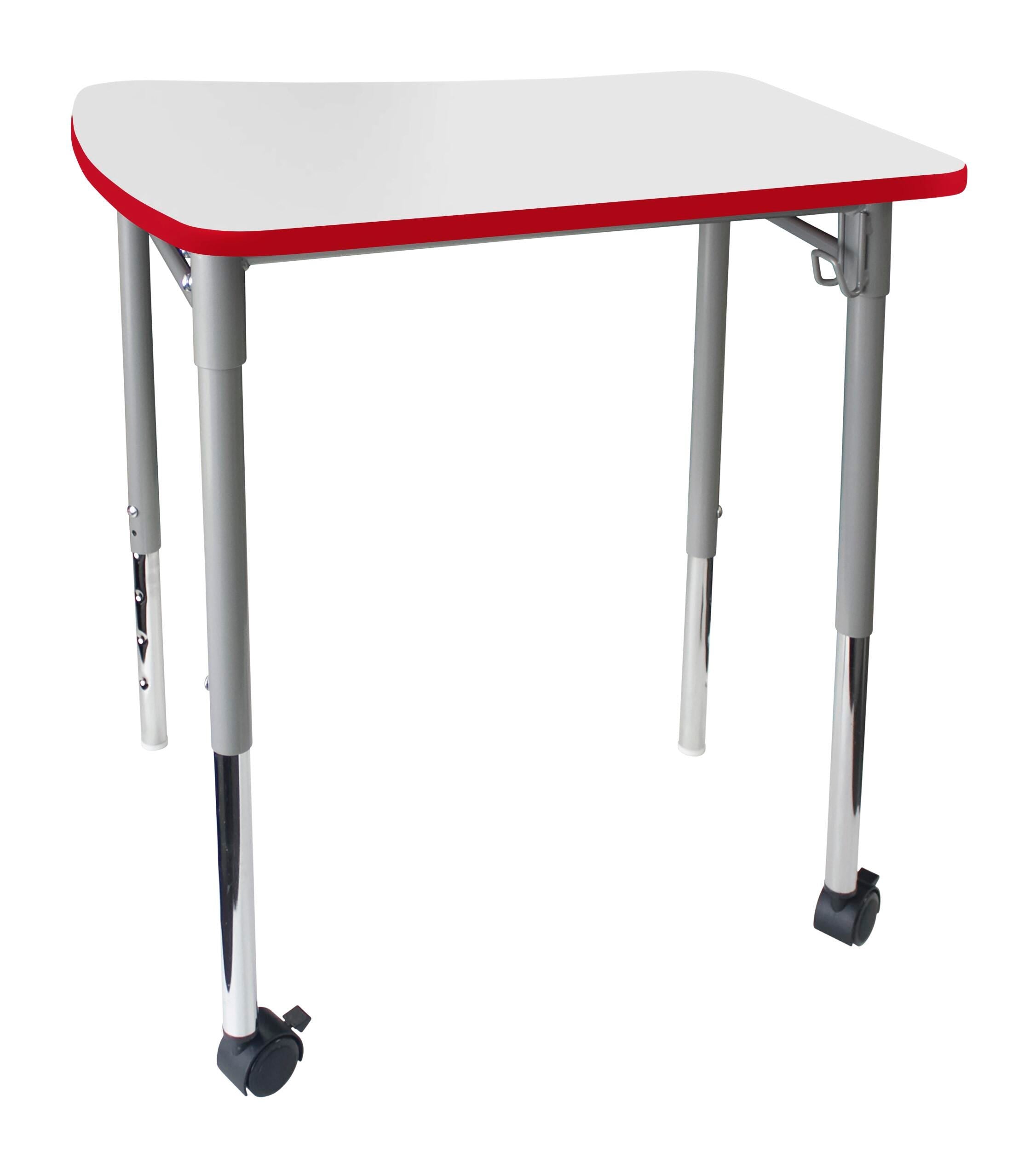 DESK - CLASSROOM SELECT - NEOMOVE COLLABORATION - 27 W X 25 D - MARKERBOARD - T-MOLD - SPECIFY TOP COLOR - SPECIFY EDGE COLOR - NONE - GLIDE