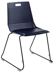 CHAIR STACKING - NPS LUVRAFLEX SERIES VINYL SEAT/POLY BACK STACKING CHAIR - SPECIFY COLOR