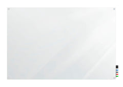 MARKERBOARD - GHENT - HARMONY MAGNETIC GLASSBOARD W/ STANDOFFS - SQUARE CORNERS - 3 H X 4 W FT - SPECIFY BOARD COLOR