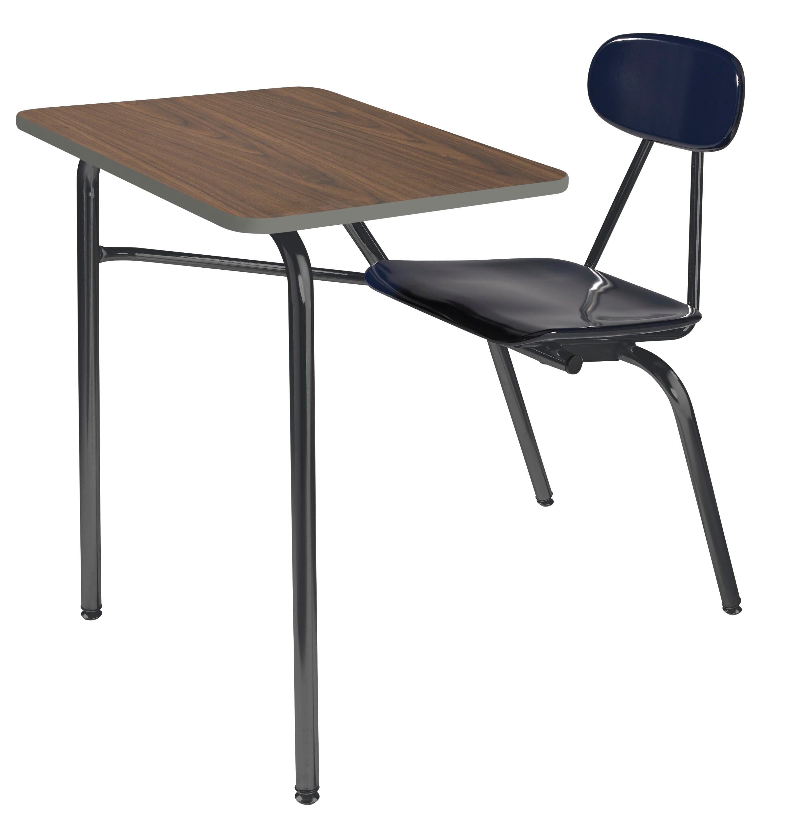 DESK - CLASSROOM SELECT - ROYAL SEATING 4400 4-LEG COMBO - LAMINATE - PAINTED - BLACK - SPECIFY SEAT AND BACK COLOR - SPECIFY TOP COLOR - SPECIFY EDGE COLOR