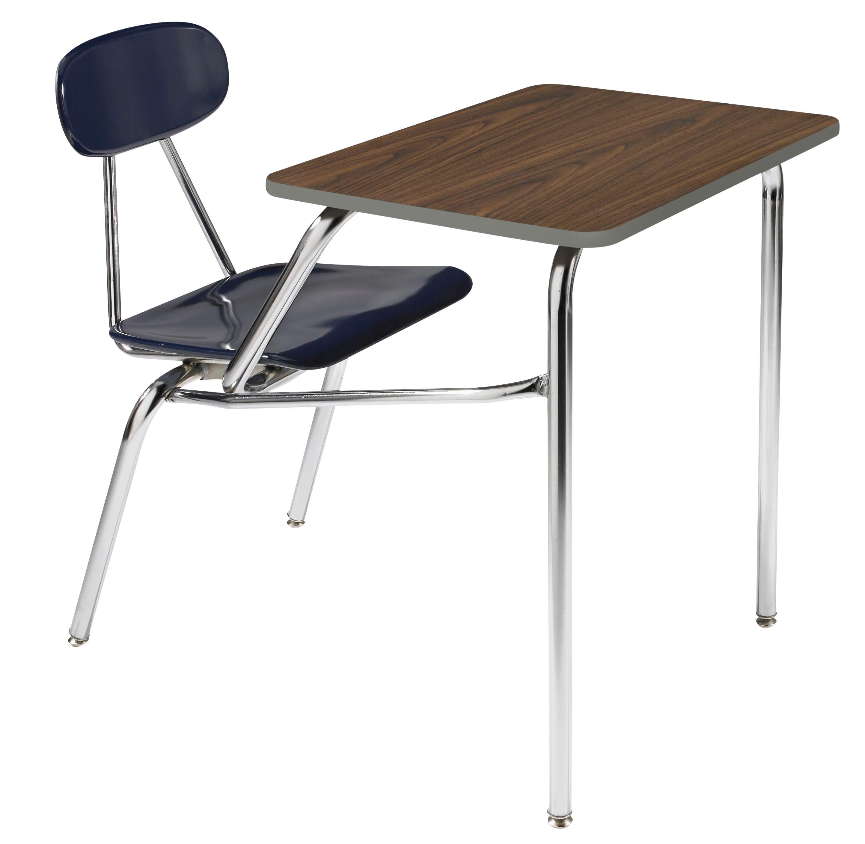DESK - CLASSROOM SELECT - ROYAL SEATING 4400 4-LEG COMBO - LAMINATE - PAINTED - CHROME - SPECIFY SEAT AND BACK COLOR - SPECIFY TOP COLOR - SPECIFY EDGE COLOR