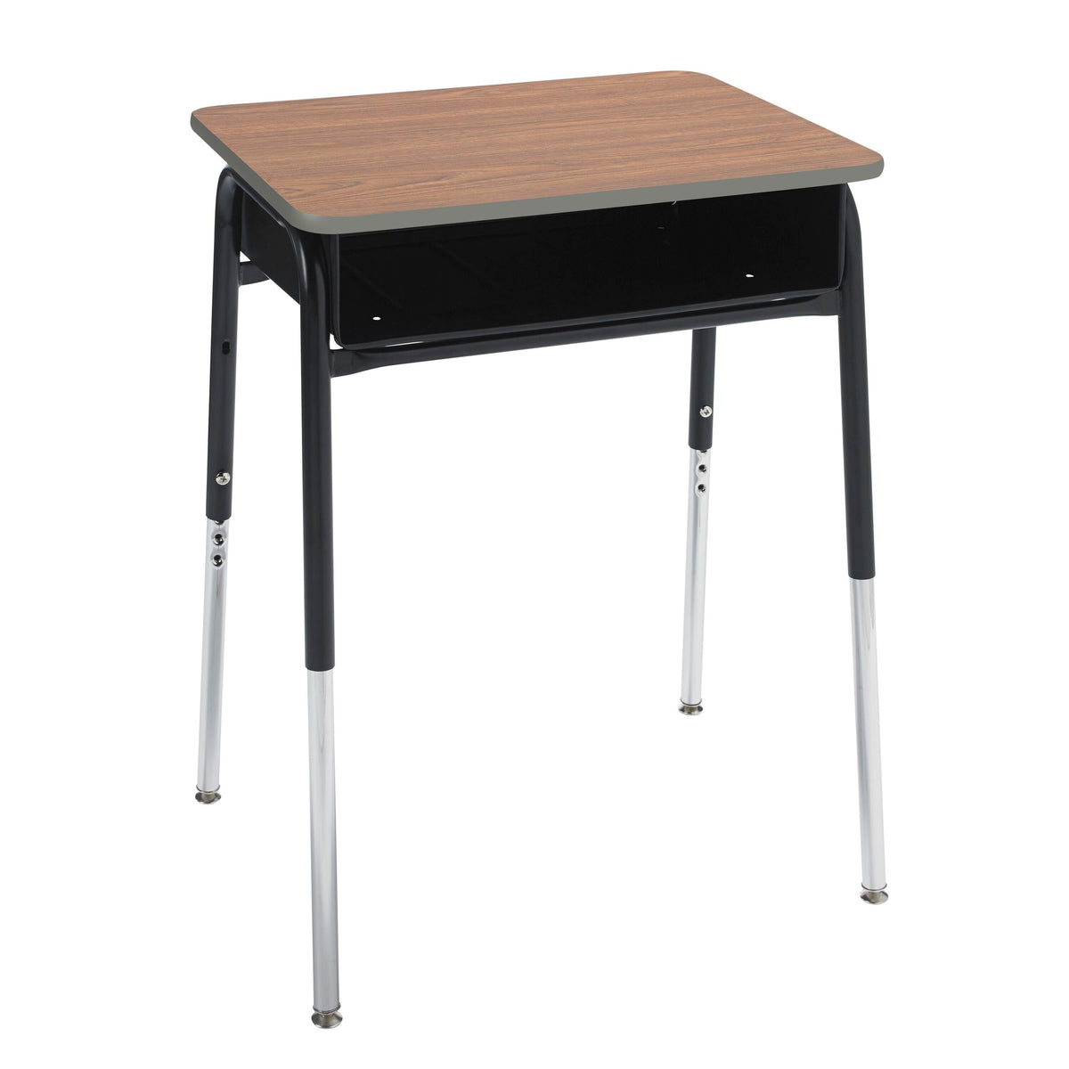DESK - CLASSROOM SELECT - ROYAL SEATING 1600 OPEN FRONT DESK - 20 X 26 IN A+ - LAMINATE - SPECIFY TOP COLOR - PAINTED - SPECIFY EDGE COLOR - METAL BOOKBOX