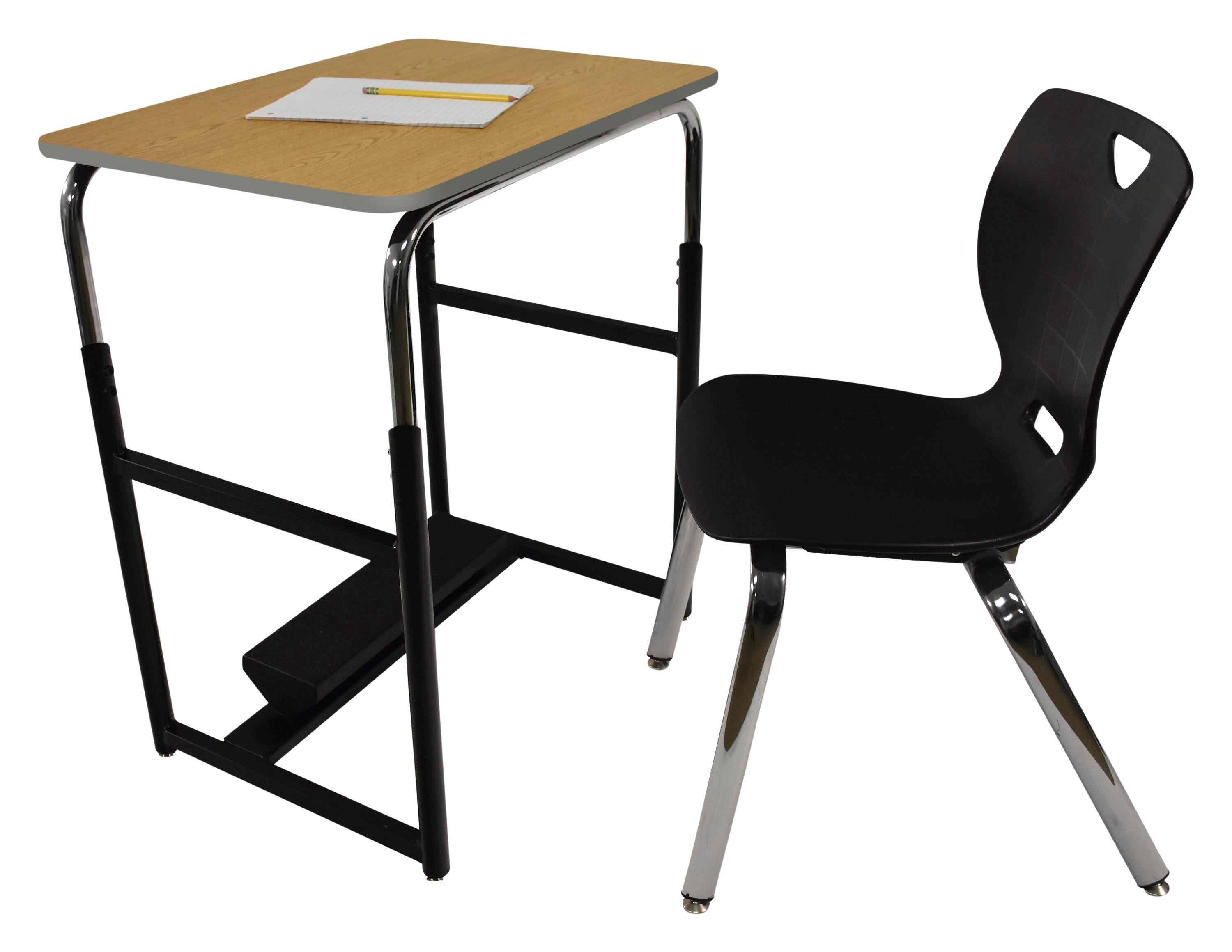 DESK - CLASSROOM SELECT - ROYAL SEATING 1600 SWITCH SIT OR STAND DESK - 26 W X 20 D - LAMINATE - PAINTED - SPECIFY TOP COLOR - SPECIFY EDGE COLOR - SPECIFY BOOKBOX TYPE - YES