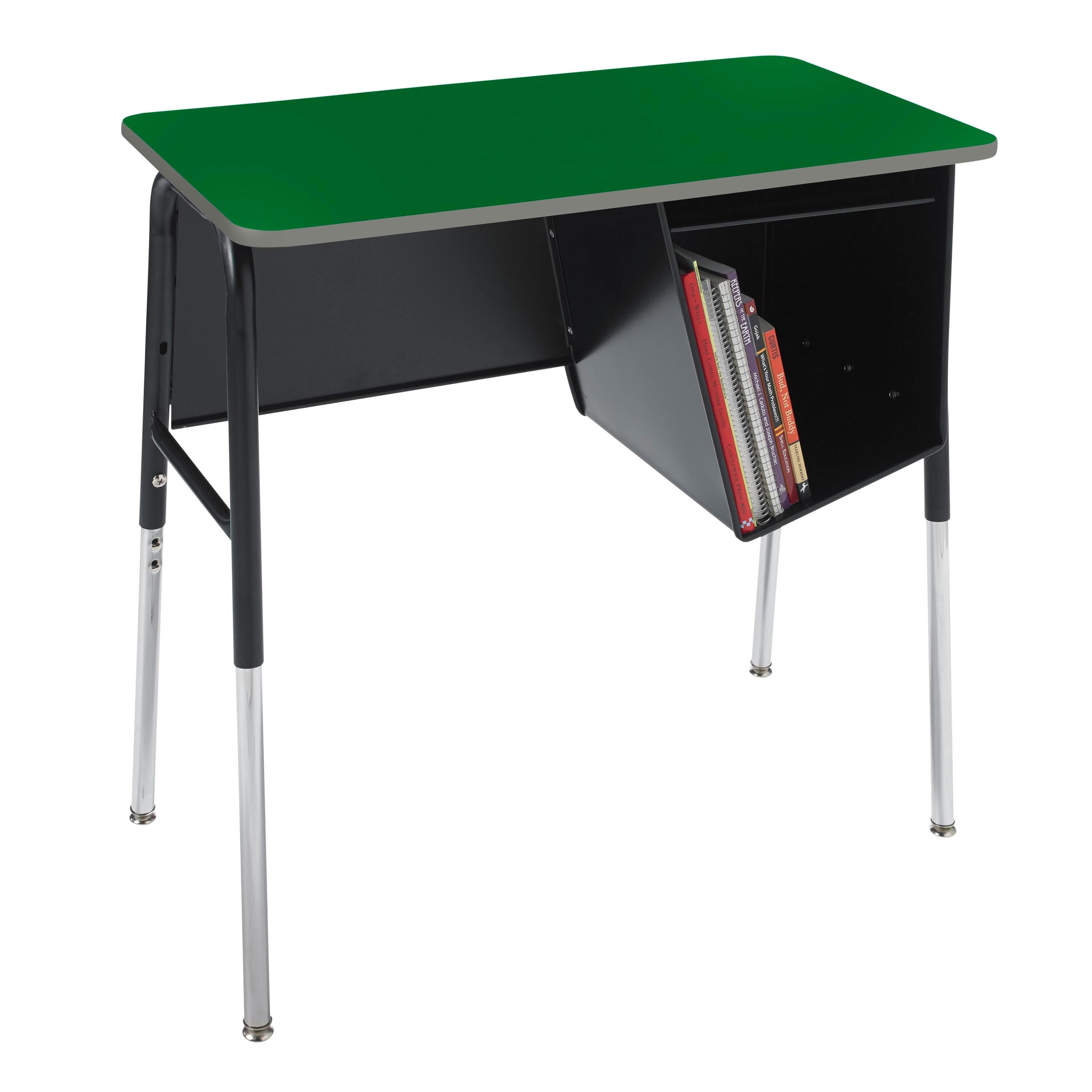 DESK - CLASSROOM SELECT - ROYAL SEATING 1800A JUNIOR EXECUTIVE DESK - LAMINATE - RIGHT - SPECIFY TOP COLOR - PAINTED - SPECIFY EDGE COLOR
