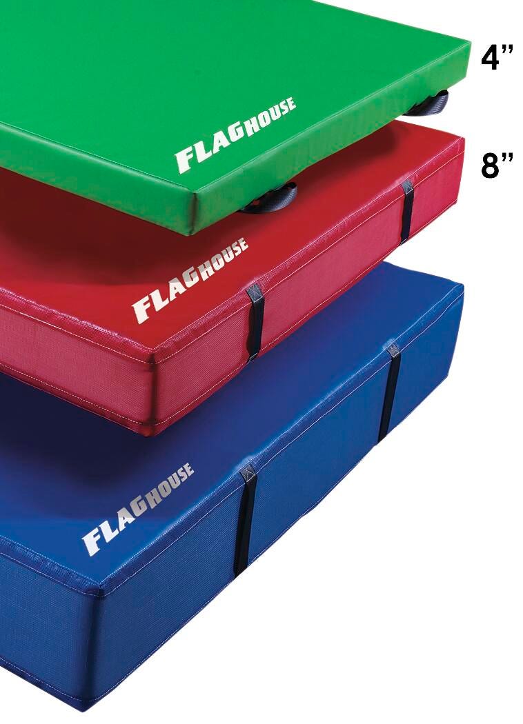 FLAGHOUSE - SAFETY MAT - 4 INCH THICK - 4 FT X 6 FT - SPECIFY MAT COLOR